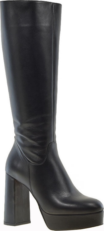 Fardoulis γυναικεία μπότα  με τακούνι μαύρη 850-1 Black