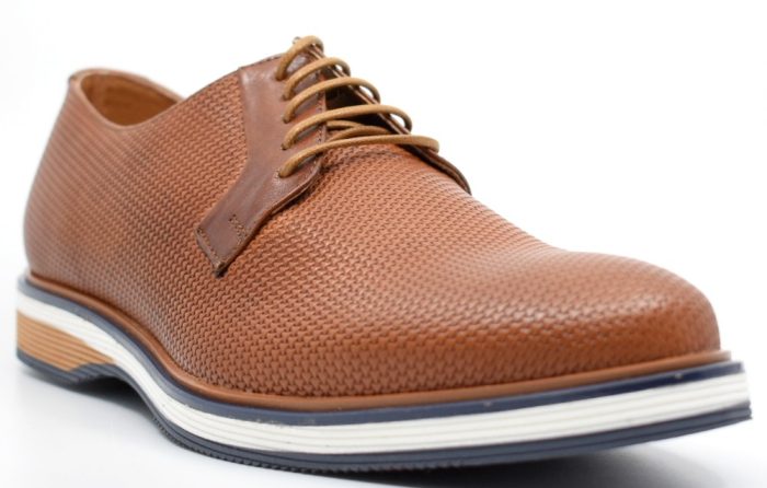 Il-mio ανδρικό σκαρπίνι δέρμα ταμπά 1000 Cognac