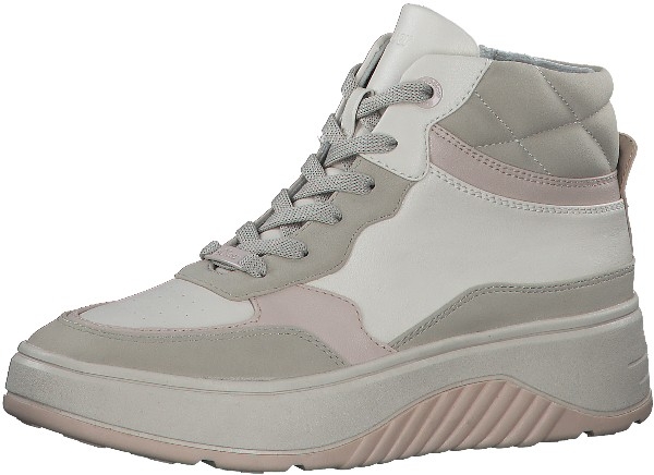 S.Oliver  γυναικείο μποτάκι sneaker δέρμα μπεζ 5-25201-39 409 beige comb