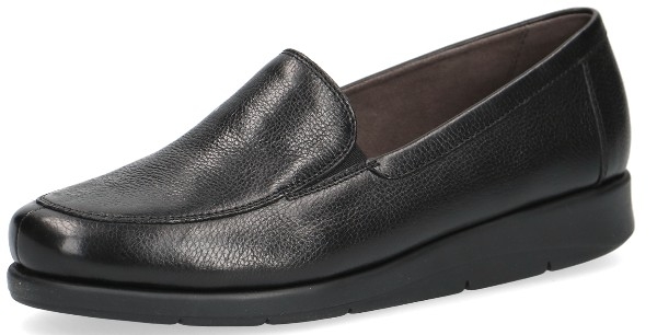 Caprice γυναικείο ανατομικό μοκασίνι δέρμα μαύρο 2-25282-29 022 Black nappa