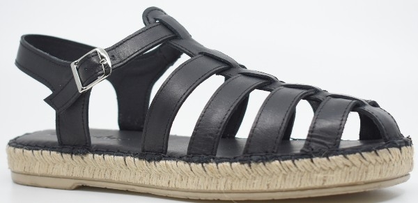 Commanchero γυναικεία εσπαντρίγια δέρμα μαύρο 5971-721 Black