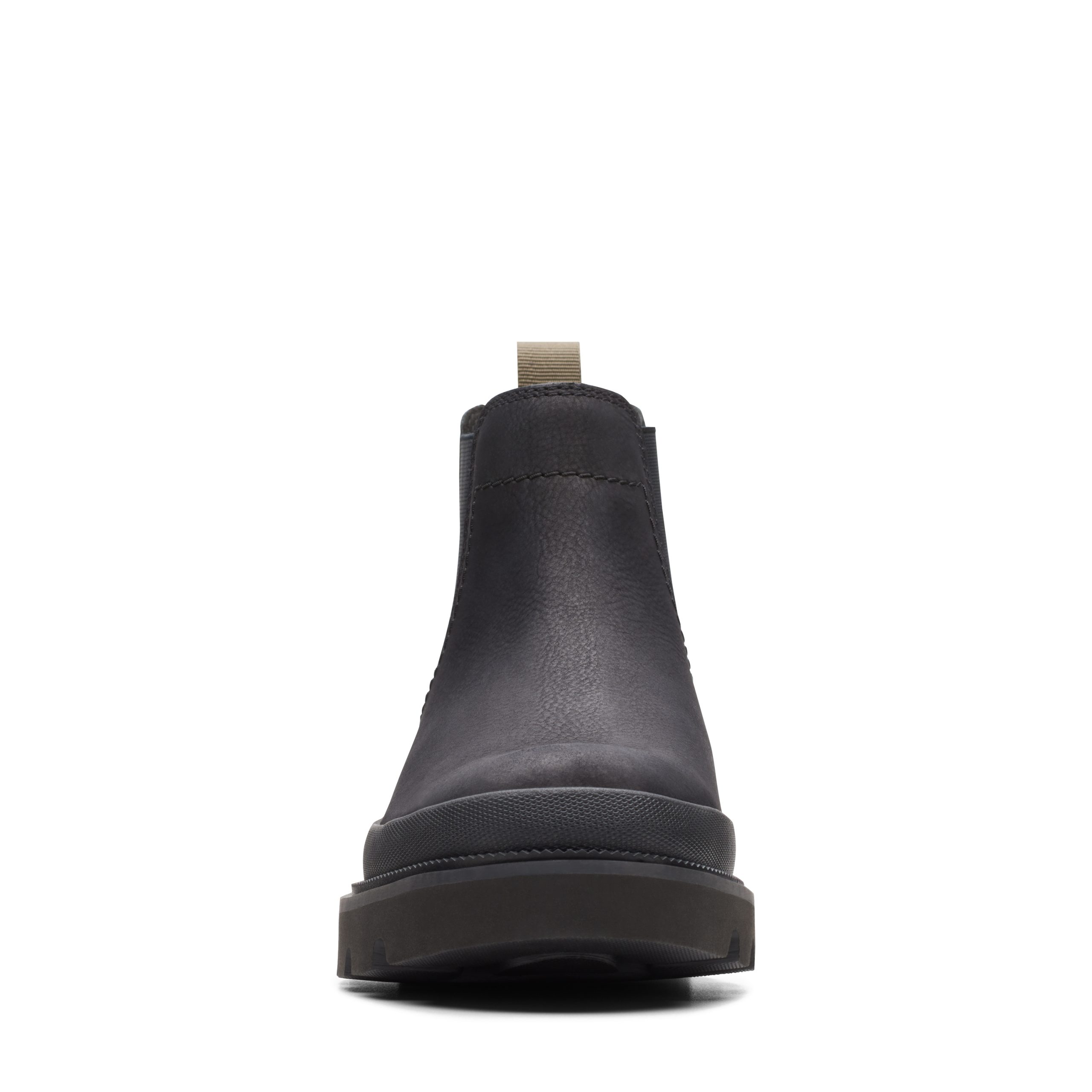Clarks ανδρικό chelsea boot δέρμα νουμπούκ σε μαύρη απόχρωση 261734187 Badell Top Black - Image 2