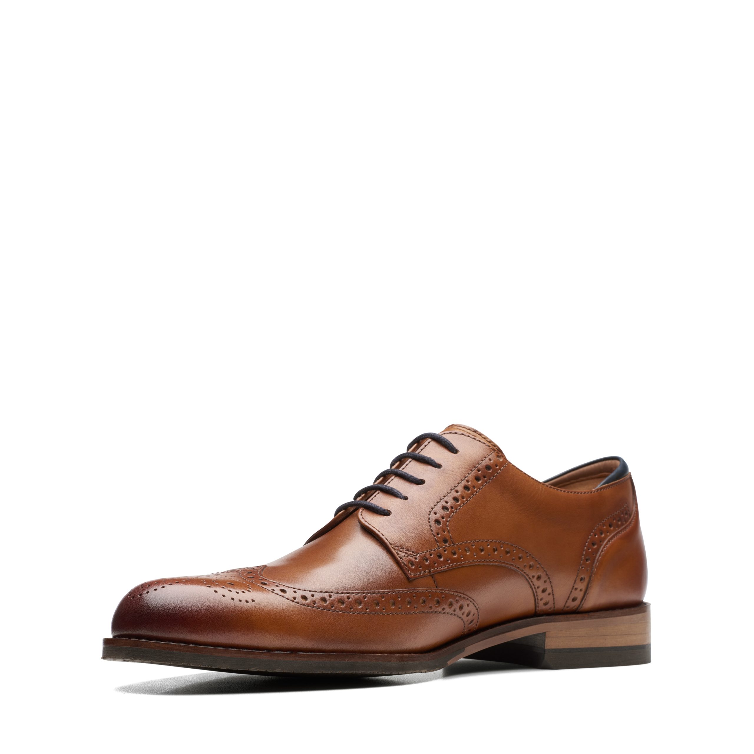 Clarks ανδρικό ανατομικό σκαρπίνι ταμπά/καφέ δέρμα CraftArloLimit Tan Leather 261714537 - Image 4