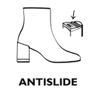 Tamaris γυναικείο μποτάκι με ψηλό τακούνι vegan leather σε μαύρη απόχρωση 1-25043-43-020 black matt - Image 2