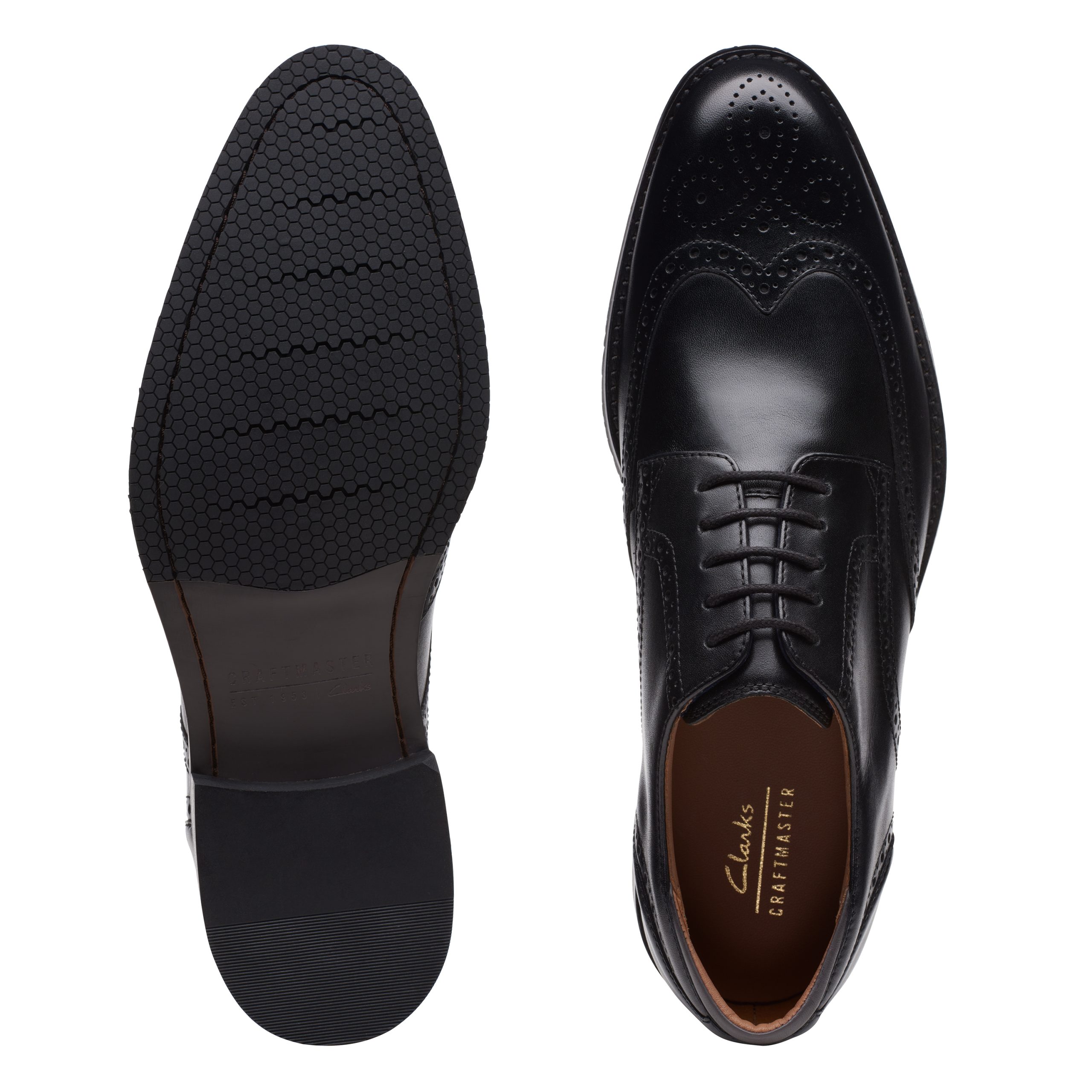 Clarks ανδρικό ανατομικό σκαρπίνι δέρμα σε μαύρο χρώμα Craft Arlo Limit 261714527 black leather - Image 8
