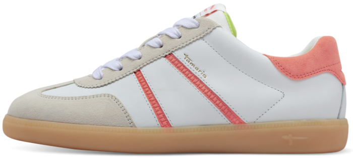 Tamaris γυναικείο sneaker σε λευκό χρώμα 1-23624-43-685 Peach Comb