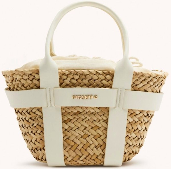 Gioseppo γυναικεία τσάντα από ψάθα SUMNER 75522-P-BLANCO