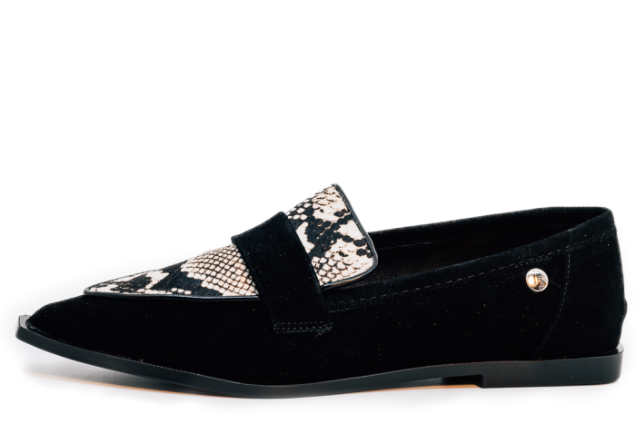Top 3 γυναικείο Loafer μαύρο SA768 Negro