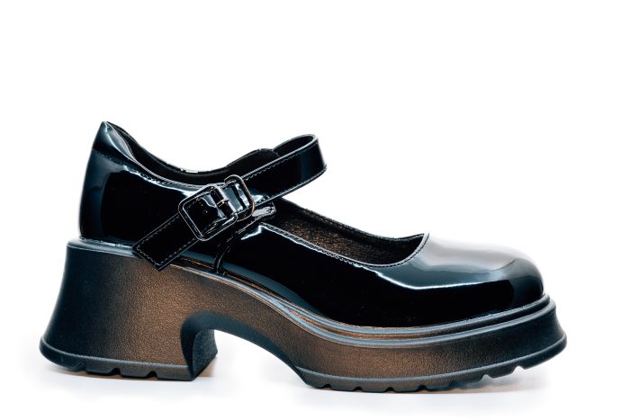 ZAK Shoes Γυναικείο Παπούτσι μαύρο  με Χοντρό Τακούνι SD35018 black patent