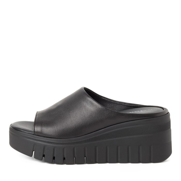 Tamaris Δερμάτινη Γυναικεία Πλατφόρμα Black (1-27206-46-001)