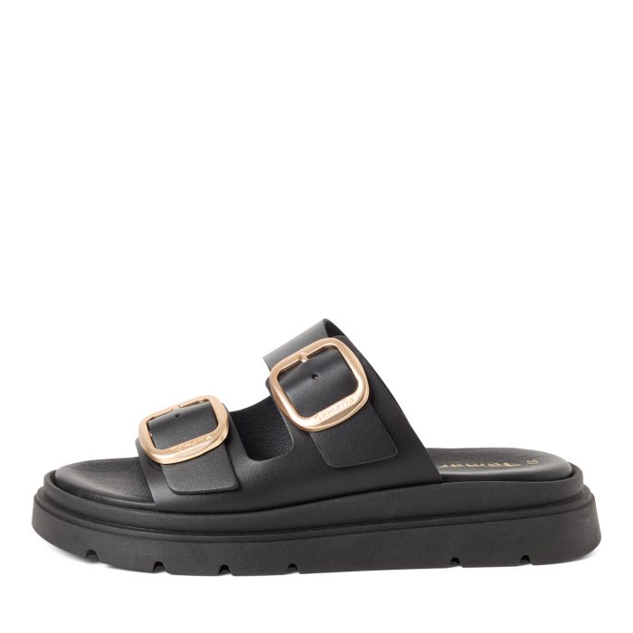 Tamaris Δερμάτινη Γυναικεία Πλατφόρμα Black (1-27239-42-003)
