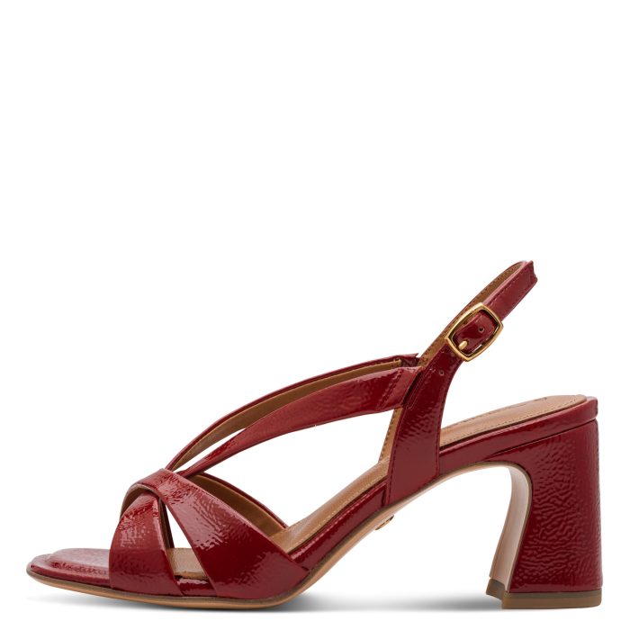 Tamaris Δερμάτινο Γυναικείο Πέδιλο Cherry (1-28339-46-559)