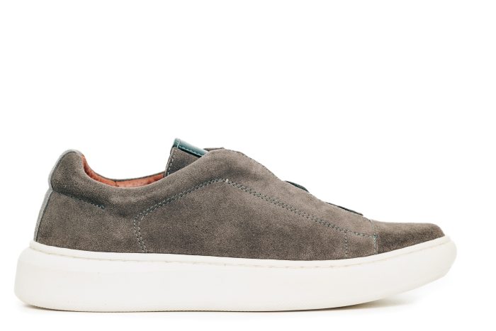 Fentini Ανδρικό Δερμάτινο Sneaker Suede – Γκρι