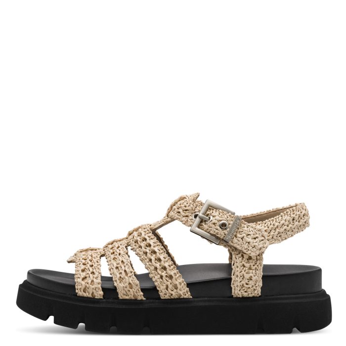 Tamaris Γυναικείο Πέδιλο Πλατφόρμα Beige (1-28402-46-400)