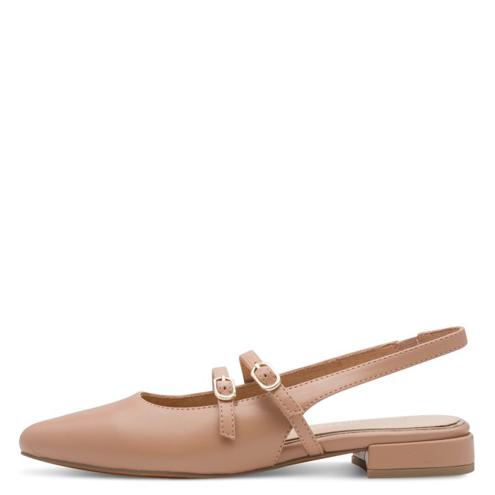 Marco Tozzi Γυναικείο Slingback Πέδιλο Cappuccino (2-29409-44-496)