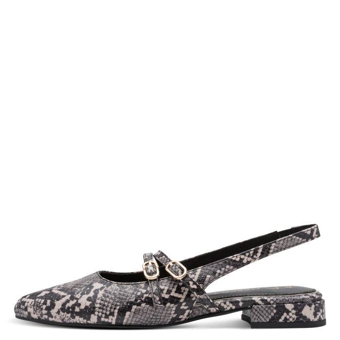 Marco Tozzi Γυναικείο Slingback Πέδιλο Cream Struct (2-29418-46-458)