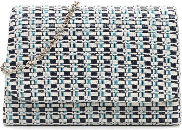 Tamaris Τσαντάκι Amalia Woven Blue/Nature (34324-500)
