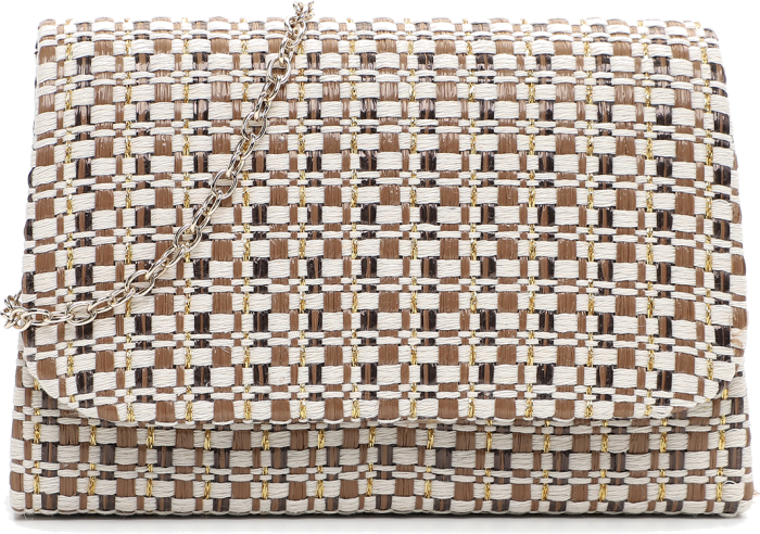 Tamaris Τσαντάκι Amalia Woven Cognac/Nature (34324-700)