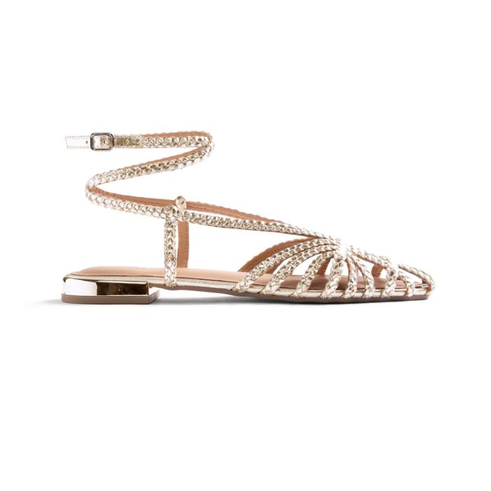 Gioseppo Wundany Γυναικείο Σανδάλι Platino (78211)