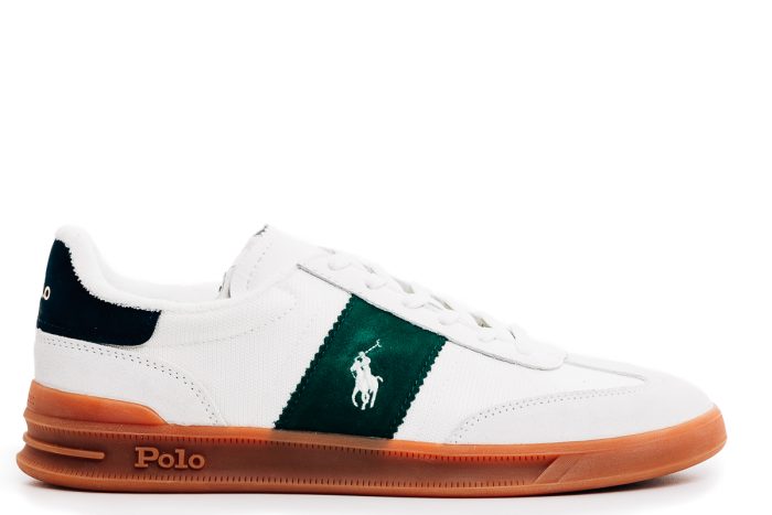 Polo Ralph Lauren Ανδρικό Sneaker White/Green (809P01616003)