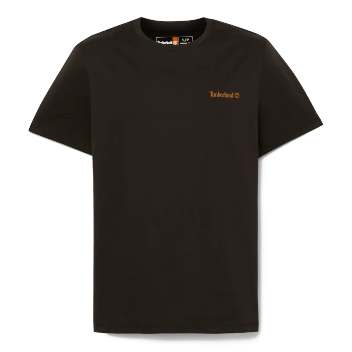 Timberland Small Linear Logo Print Tee Black (TB0A5QQT001)