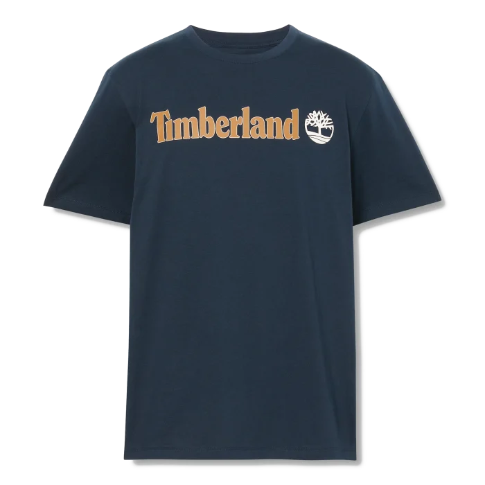 Timberland Kennebec River Linear Logo Short Sleeve Tee Dark Sapphire (TB0A5UPQ433)