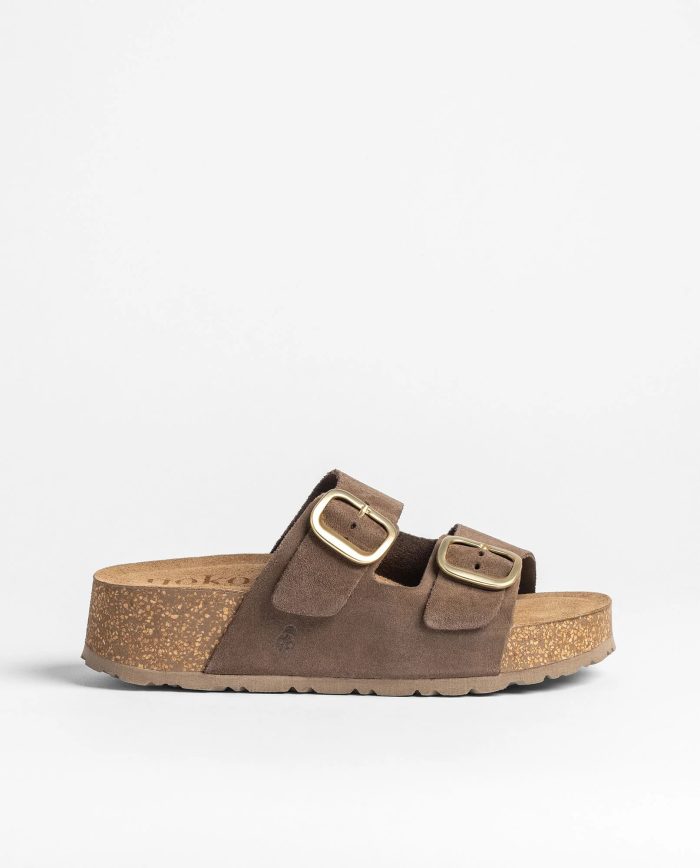 Yokono Wiwi-003 Δερμάτινη Γυναικεία Παντόφλα Serraje Lodo