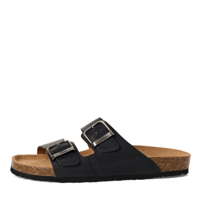 Tamaris Ανδρική Δερμάτινη Παντόφλα Black (1-17400-44-010)