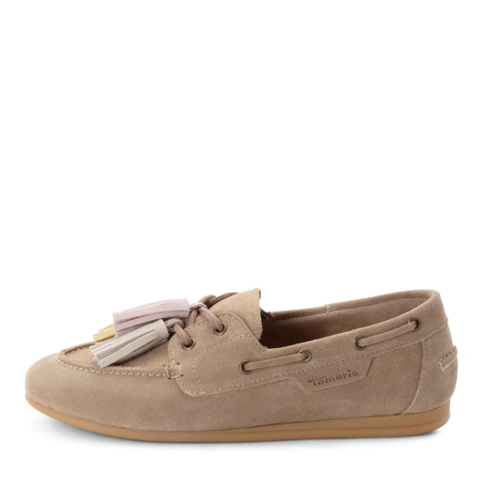 Tamaris γυναικείο loafer σε μπεζ 1-23610-46-344 TAUPE COMB
