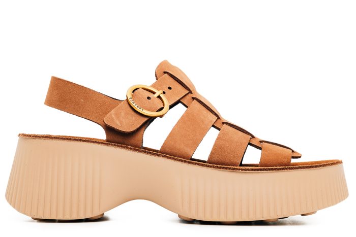 Fantasy Sandals Δερμάτινο Γυναικείο Σανδάλι S2106 Cacao