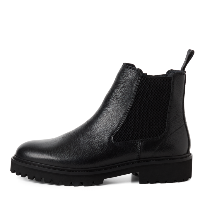 Tamaris Δερμάτινο Ανδρικό Μποτάκι Chelsea Black Leather (1-15411-47-003)