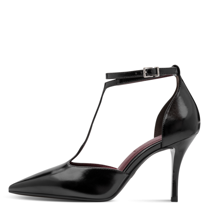 Tamaris Δερμάτινη Γυναικεία Γόβα Black (1-22461-47-001)