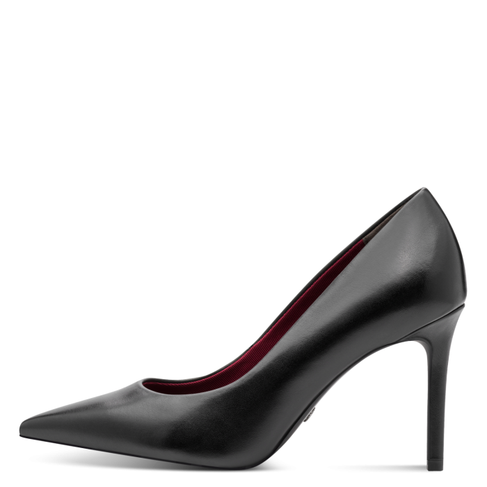 Tamaris Δερμάτινη Γυναικεία Γόβα Black Leather (1-22480-42-003)