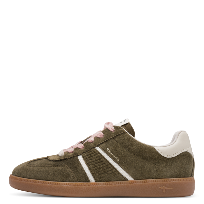 Tamaris Δερμάτινο Γυναικείο Sneaker Olive (1-23624-43-722)