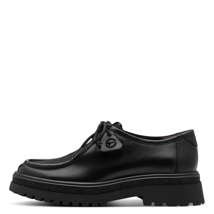 Tamaris Δερμάτινο Γυναικείο Boat shoe Black (1-23627-47-001)