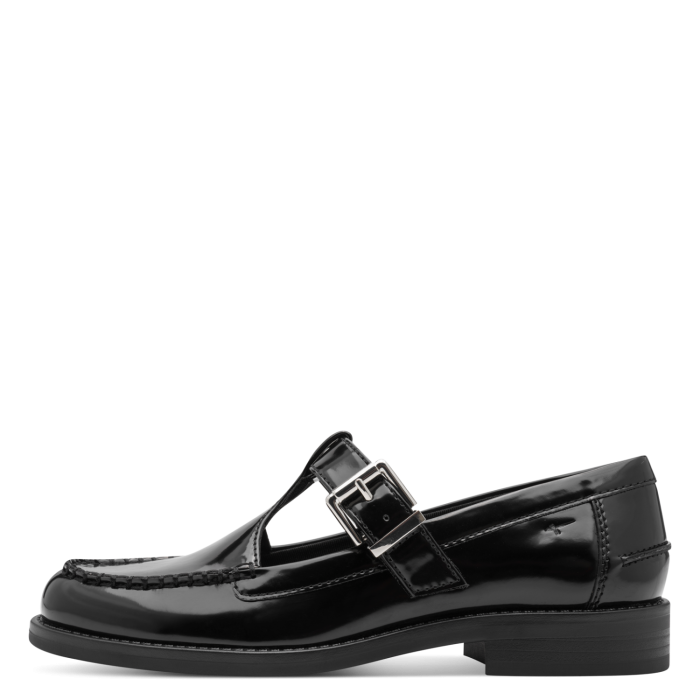 Tamaris Δερμάτινο Γυναικείο Loafer Black (1-24253-47-001)