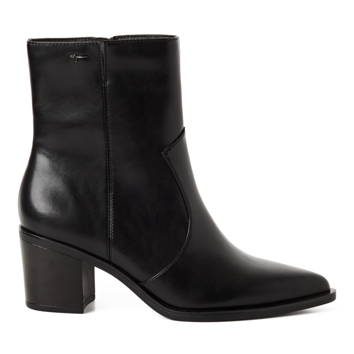 Tamaris Δερμάτινη Γυναικεία Μπότα Black (1-25016-47-001)