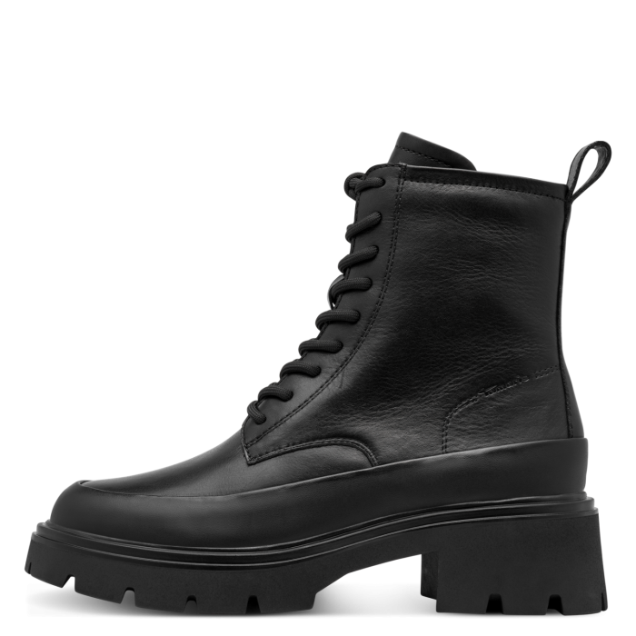 Tamaris Δερμάτινη Γυναικεία Μπότα Black Leather (1-25209-47-003)