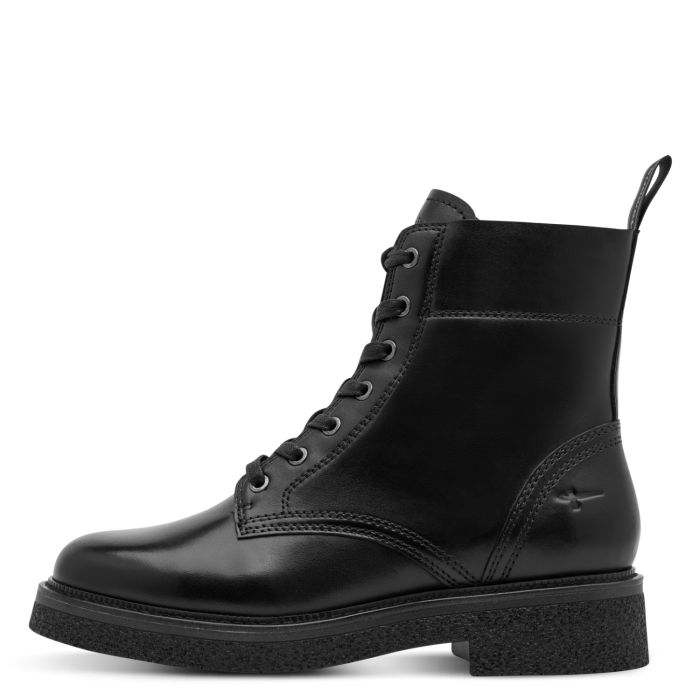 Tamaris Δερμάτινη Γυναικεία Μπότα Black Leather (1-25224-47-003)