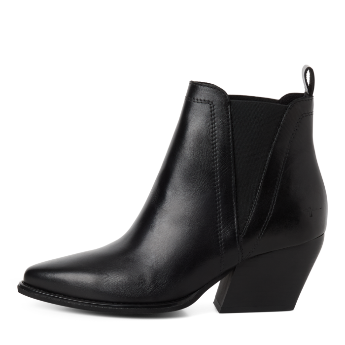 Tamaris Δερμάτινη Γυναικεία Μπότα Black Leather (1-25303-47-003)