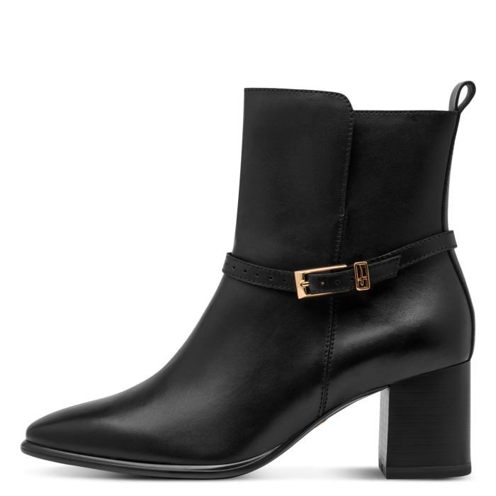 Tamaris Δερμάτινο Γυναικείο Μποτάκι Black (1-25329-47-001)