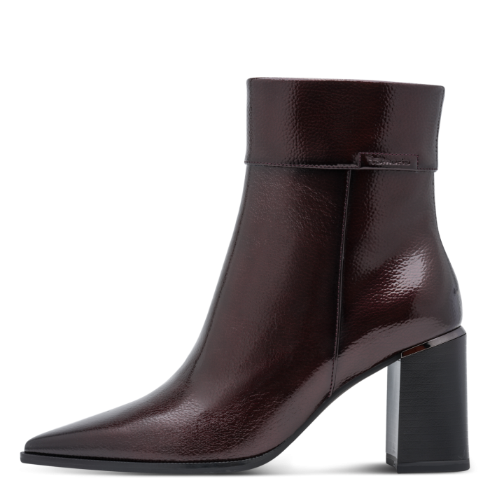 Tamaris Δερμάτινο Γυναικείο Μποτάκι Merlot (1-25395-47-537)