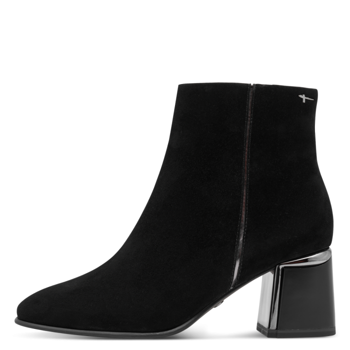 Tamaris Δερμάτινο Γυναικείο Μποτάκι Black (1-25396-47-001)