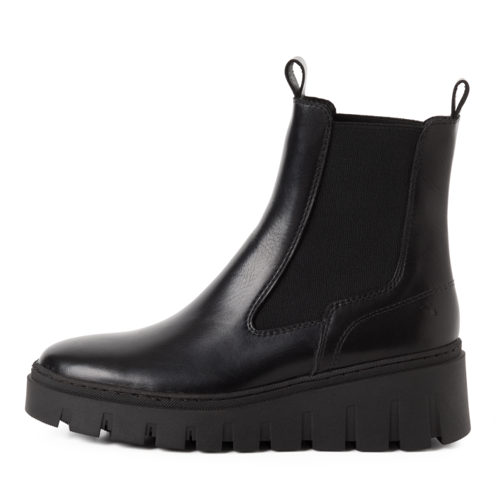Tamaris Δερμάτινη Γυναικεία Μποτάκι Black (1-25489-45-001)