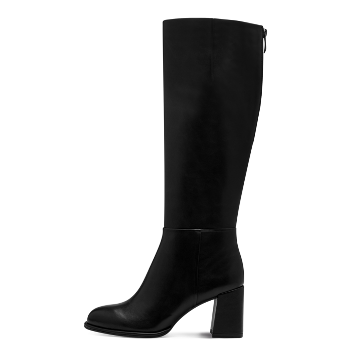Tamaris Δερμάτινη Γυναικεία Μπότα Black (1-25515-41-001)