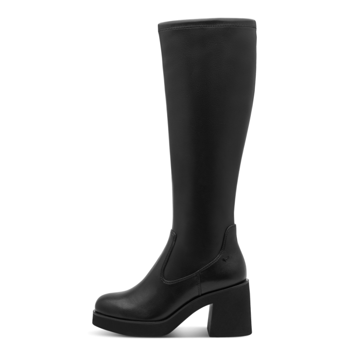 Tamaris Δερμάτινη Γυναικεία Μπότα Black (1-25526-45-001)