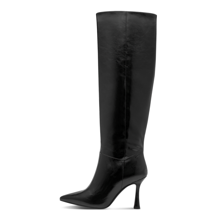 Tamaris Δερμάτινη Γυναικεία Μπότα Black (1-25558-47-001)