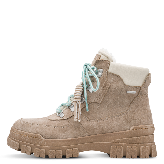 Tamaris Δερμάτινο Γυναικείο Μποτάκι Light Grey (1-26245-47-204)