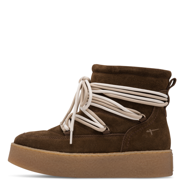 Tamaris Δερμάτινο Γυναικείο Μποτάκι Mocca (1-26803-47-304)