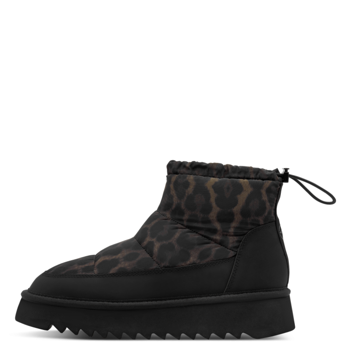 Tamaris Γυναικείο Μποτάκι Black/Leopard (1-26810-45-090)